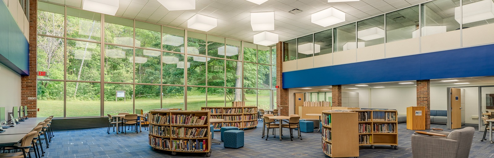 The Mid Michigan College Library on its Harrison Campus.