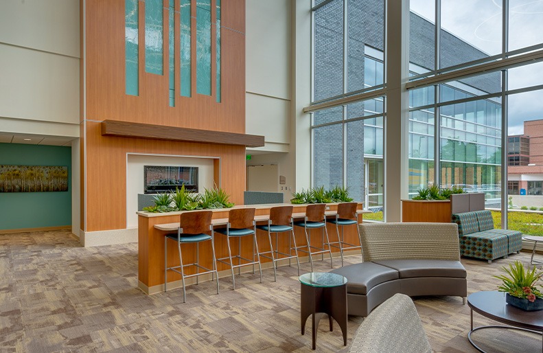 MyMichigan Health Heart and Vascular Center waiting area.