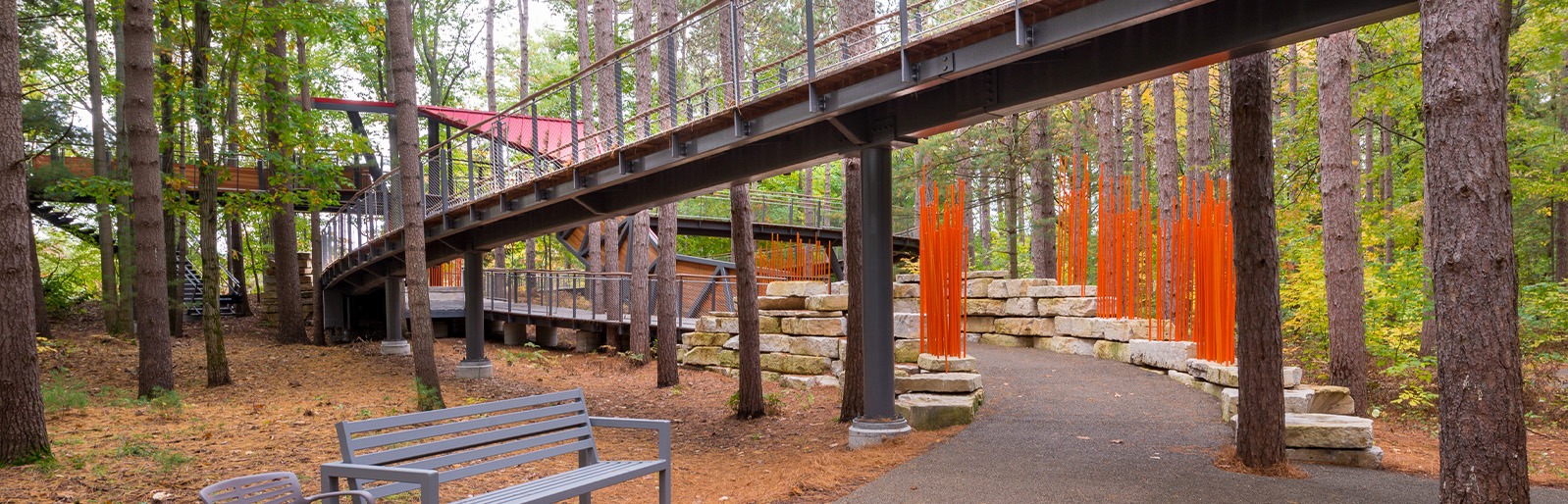 Entrance to the Whiting Forest Canopy Walk