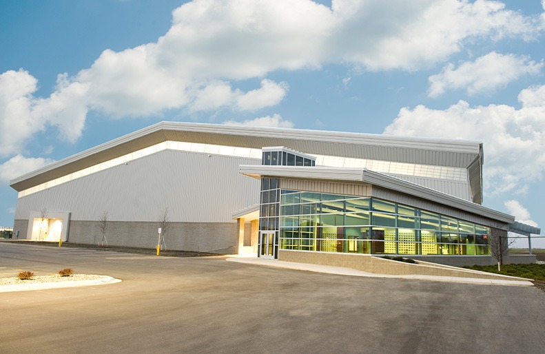 Private Aircraft Hangar, a LEED Certified facility.