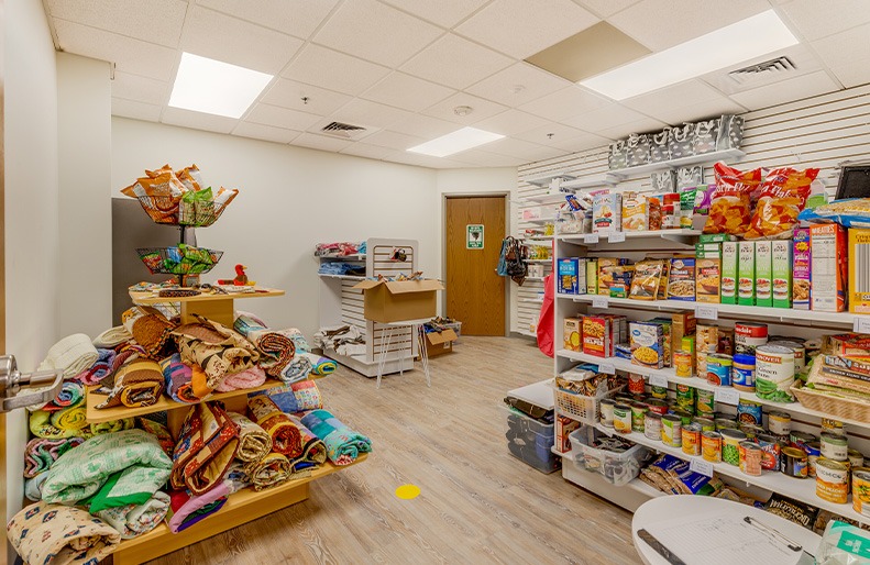 A retail shop that guests of Shelterhouse can access during their stay.